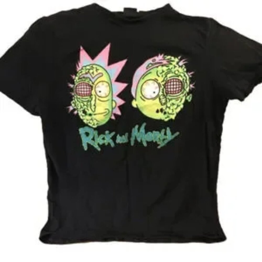 RICK and Morty T-shirt. Men’s size large. Black. Unisex.